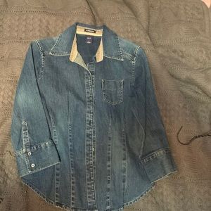 GAP denim button down shirt